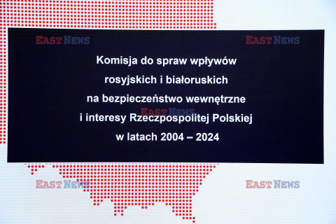 Konferencja szefa Komisji ds. badania wpływów rosyjskich i białoruskich