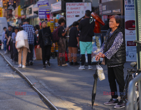 Życie codziennie w Chinatown w Nowym Jorku