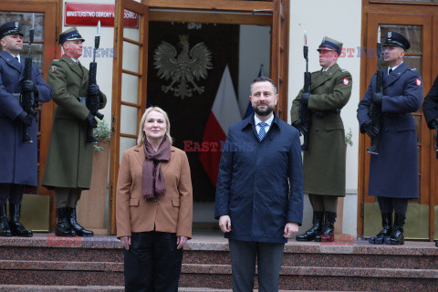 Wizyta minister obrony narodowej Czech w Warszawie