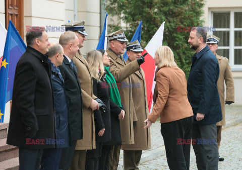 Wizyta minister obrony narodowej Czech w Warszawie