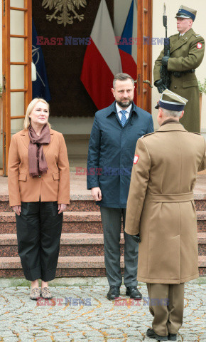 Wizyta minister obrony narodowej Czech w Warszawie