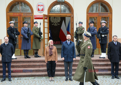 Wizyta minister obrony narodowej Czech w Warszawie