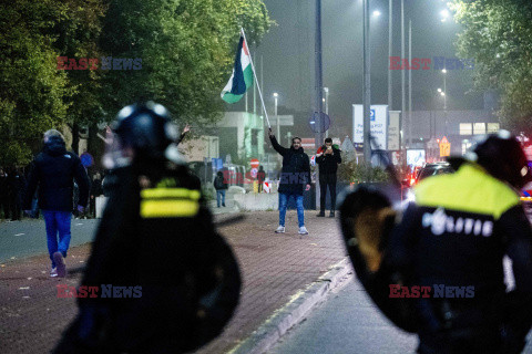 Zamieszki po meczu Maccabi Tel Aviv z Ajaxem w Amsterdamie