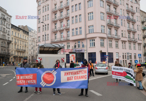 Demonstracja antyfaszystowska w Warszawie