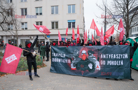 Demonstracja antyfaszystowska w Warszawie