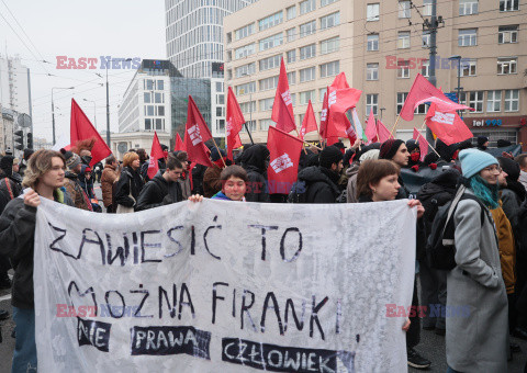 Demonstracja antyfaszystowska w Warszawie