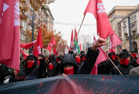 Demonstracja antyfaszystowska w Warszawie