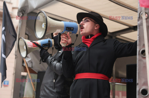 Demonstracja antyfaszystowska w Warszawie