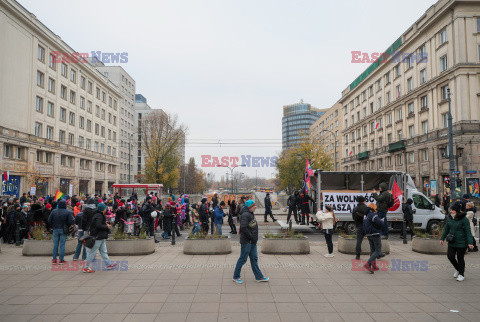 Demonstracja antyfaszystowska w Warszawie