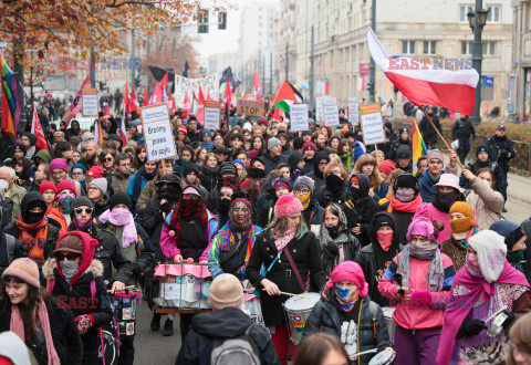 Demonstracja antyfaszystowska w Warszawie