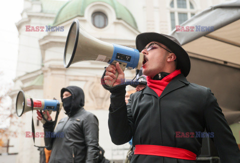 Demonstracja antyfaszystowska w Warszawie