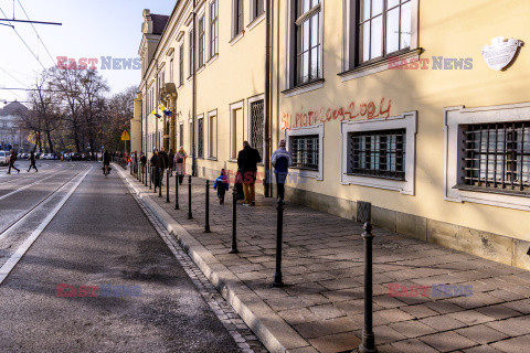 Samospalenie przed krakowską Kurią