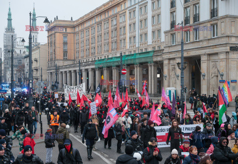 Demonstracja antyfaszystowska w Warszawie