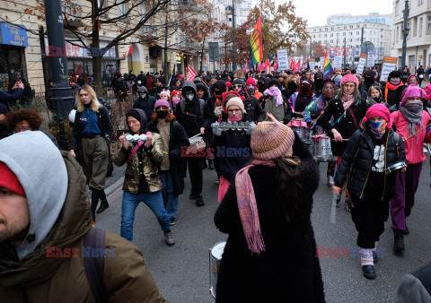 Demonstracja antyfaszystowska w Warszawie