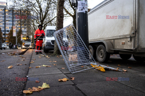 Zamieszki na ulicach Amsterdamu