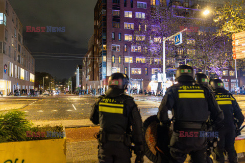 Zamieszki na ulicach Amsterdamu