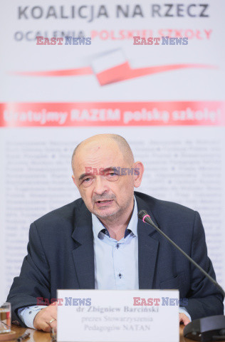 Konferencja prasowa Koalicji na Rzecz Ocalenia Polskiej Szkoły