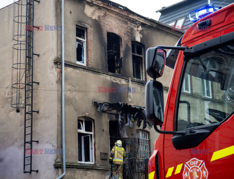 Pożar mieszkania w Zbąszyniu