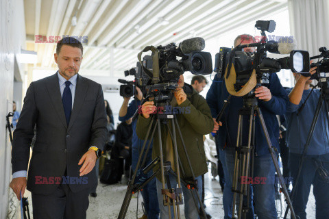 Konferencja prezydenta Rafała Trzaskowskiego dotyczącą spraw społecznych