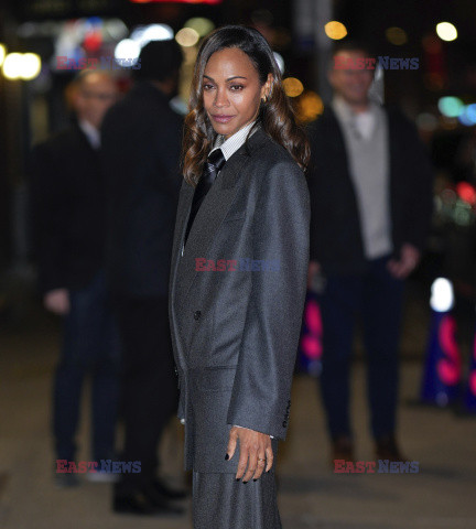 Zoe Saldana w programie Colberta