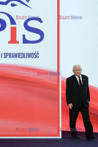 Konferencja prezesa PiS Jarosława Kaczyńskiego