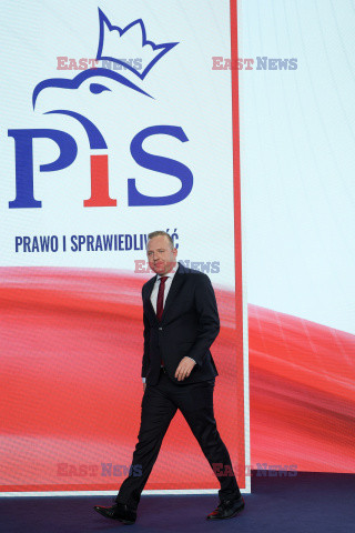 Konferencja prezesa PiS Jarosława Kaczyńskiego