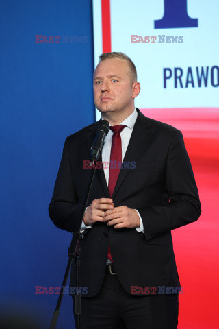 Konferencja prezesa PiS Jarosława Kaczyńskiego