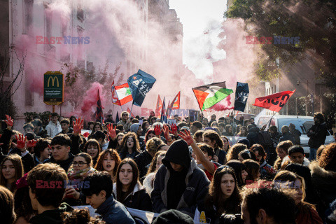 Antyrządowe demonstracje studentów we Włoszech