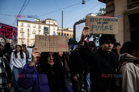 Antyrządowe demonstracje studentów we Włoszech