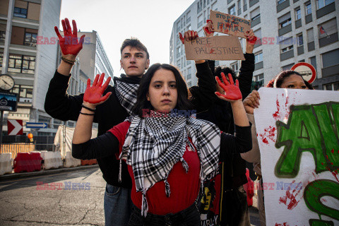 Antyrządowe demonstracje studentów we Włoszech