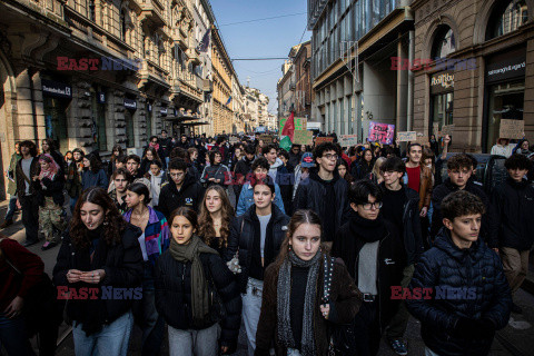 Antyrządowe demonstracje studentów we Włoszech