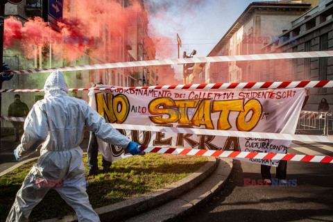 Antyrządowe demonstracje studentów we Włoszech