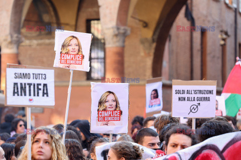 Antyrządowe demonstracje studentów we Włoszech