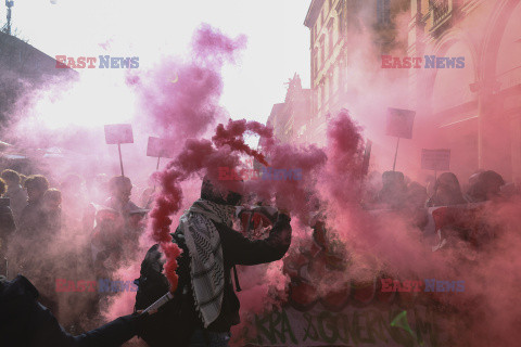 Antyrządowe demonstracje studentów we Włoszech