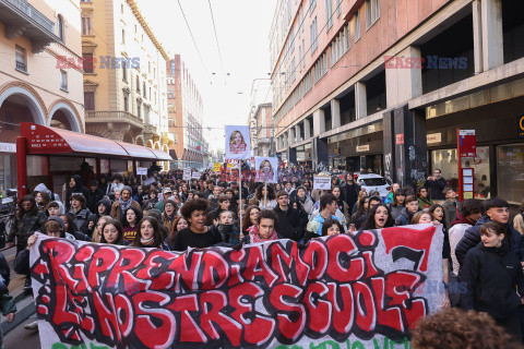 Antyrządowe demonstracje studentów we Włoszech