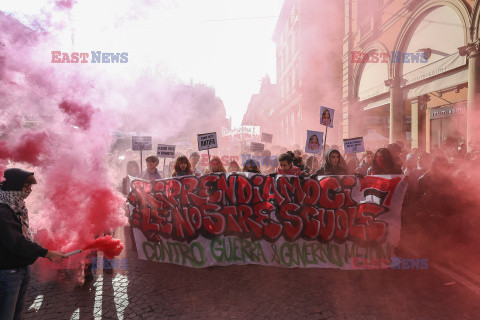 Antyrządowe demonstracje studentów we Włoszech