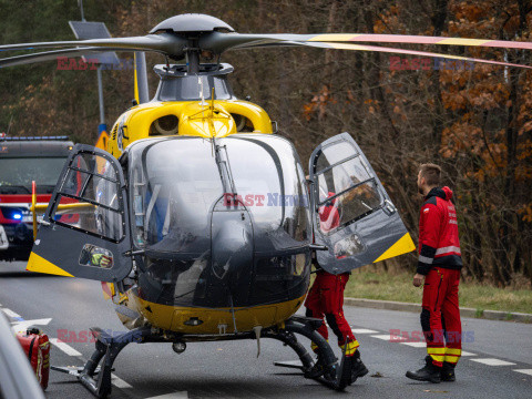 Wypadek na DK27 pod Zieloną Górą