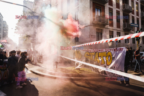 Antyrządowe demonstracje studentów we Włoszech