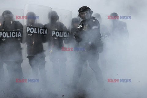 Demonstracje antyrządowe w ekwadorskim Quito