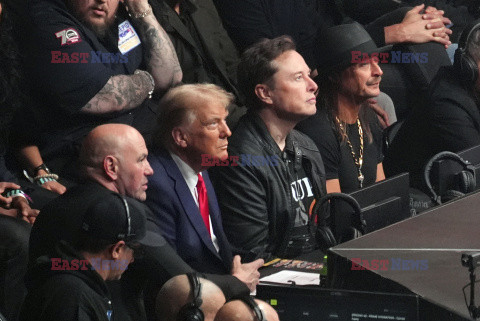 Donald Trump i Elon Musk na gali UFC 309