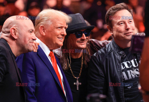 Donald Trump i Elon Musk na gali UFC 309