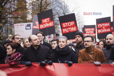 Manifestacja antyrosyjska w Berlinie