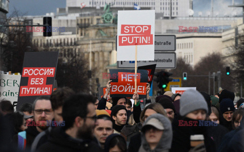 Manifestacja antyrosyjska w Berlinie