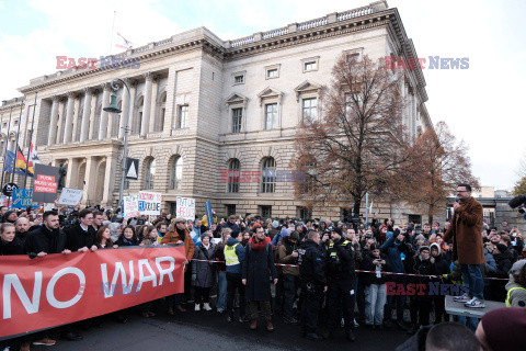 Manifestacja antyrosyjska w Berlinie