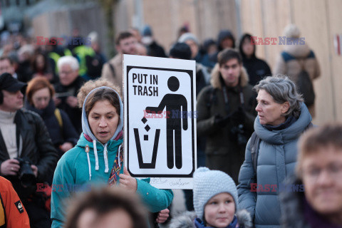 Manifestacja antyrosyjska w Berlinie