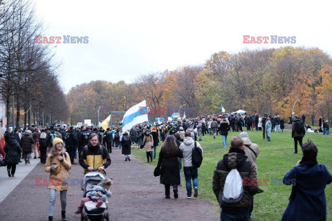 Manifestacja antyrosyjska w Berlinie