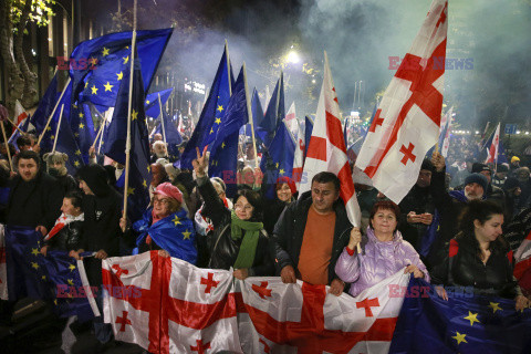 Protesty w Gruzji po wyborach do parlamentu