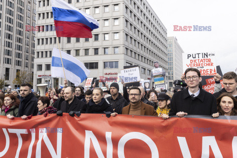 Manifestacja antyrosyjska w Berlinie