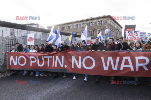 Manifestacja antyrosyjska w Berlinie