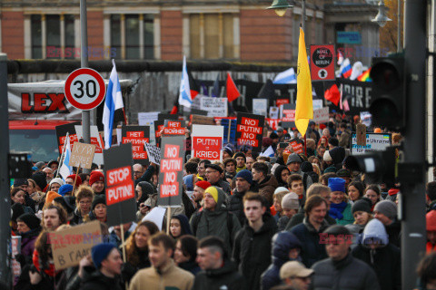 Manifestacja antyrosyjska w Berlinie